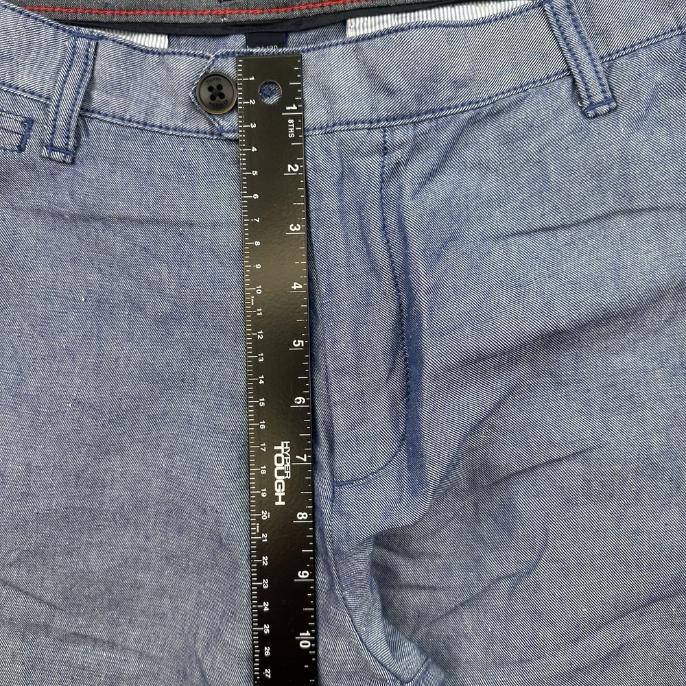 Tommy Hilfiger Slim Fit Men's Linen Blend Chinos Sz 36W/30L Light Blue - Picture 6 of 8